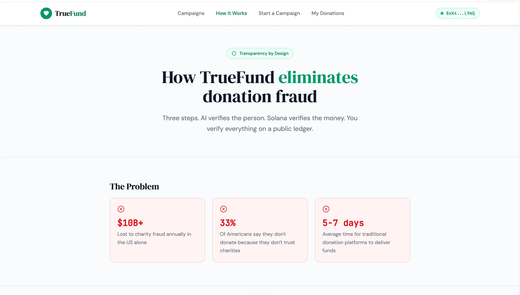 TrueFund — product screen 6.